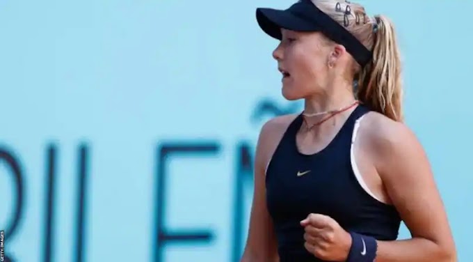 Madrid Open: Fifteen-year-old Mirra Andreeva beats Leylah Fernandez in first round