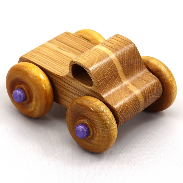 Handmade Wood Toy Truck, A Monster Truck based on the Pickup Truck in the Play Pal Series