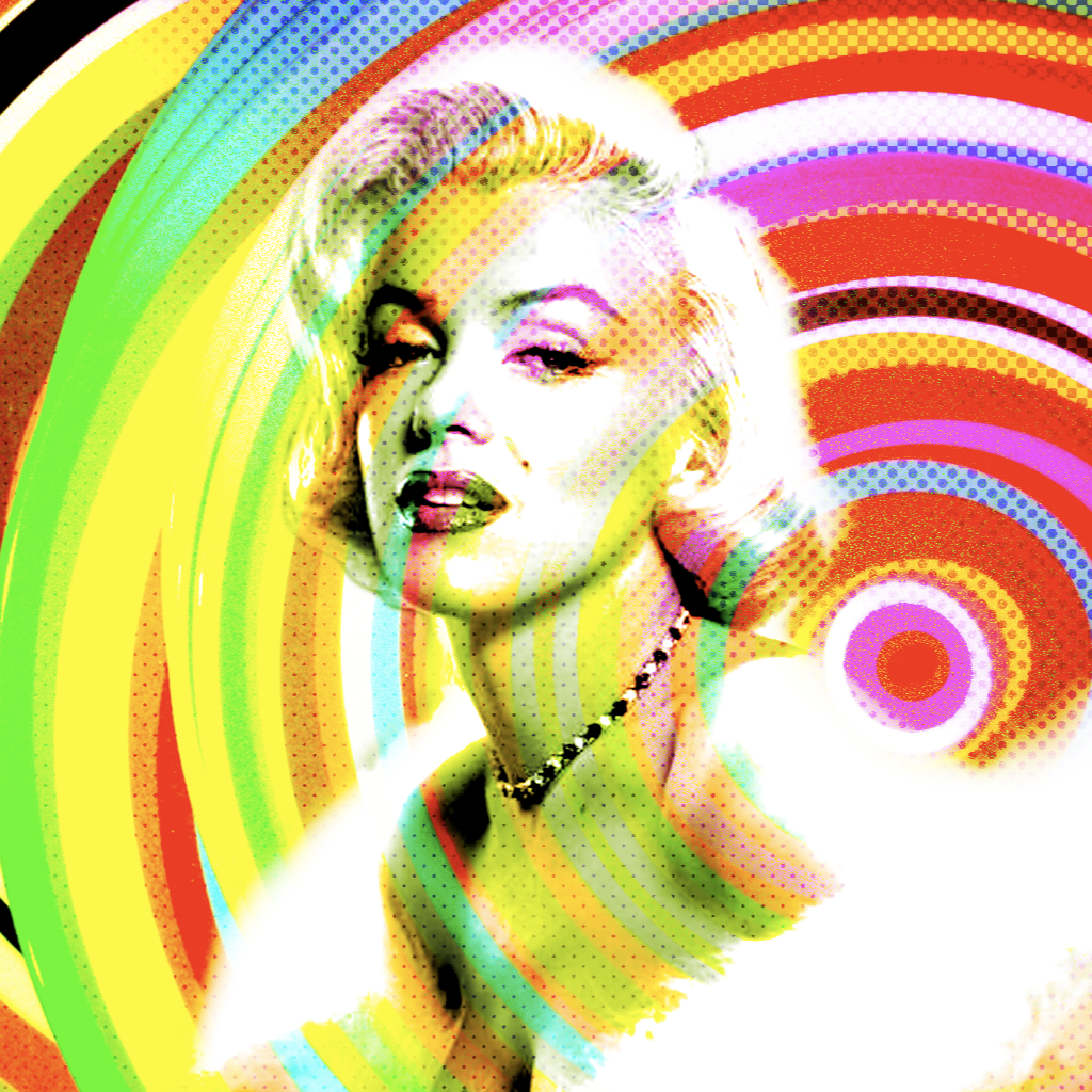 Marilyn Monroe Pop Art desktop wallpaper (1024 x 1024 )