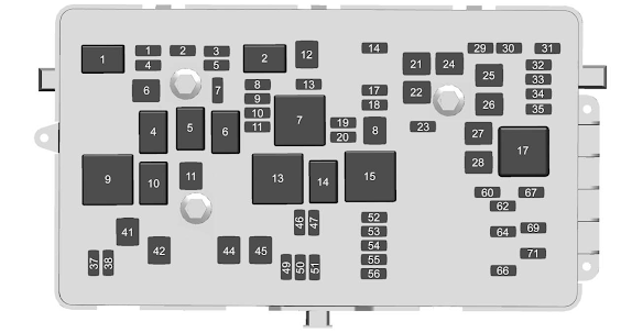 Engine Compartment Fuse Block Diagram