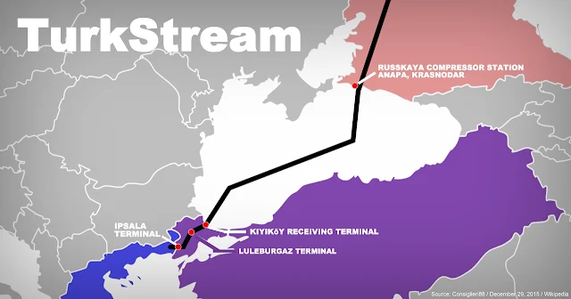 Map Attribute: TurkStream Map by Consiglieri88 / December 29, 2015, / Wikipedia