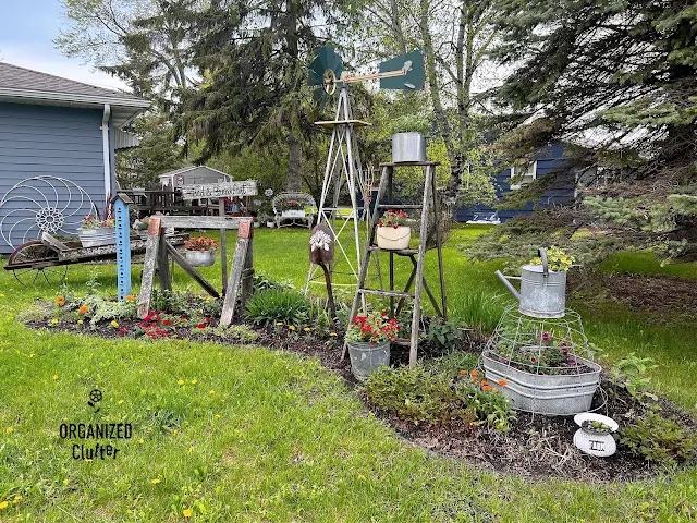 Photo of my newly planted front yard junk garden.