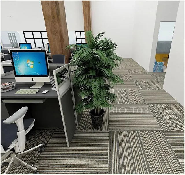 Thảm văn phòng sử dụng thảm tấm T03