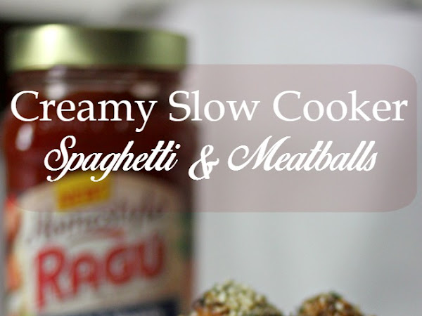 Creamy Slow Cooker Spaghetti & Meatballs (+ $20 Paypal Giveaway!)