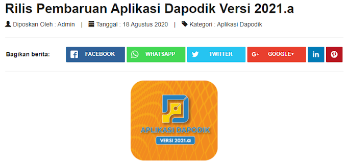 Data Prefill Aplikasi Dapodik Versi 2021