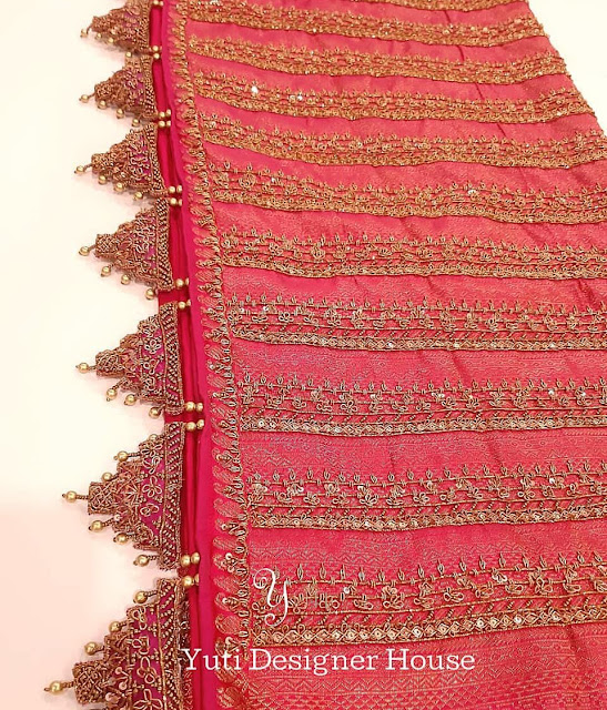 Geometric Shape Saree Tassels