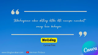 Font holiday Aesthetic di Canva