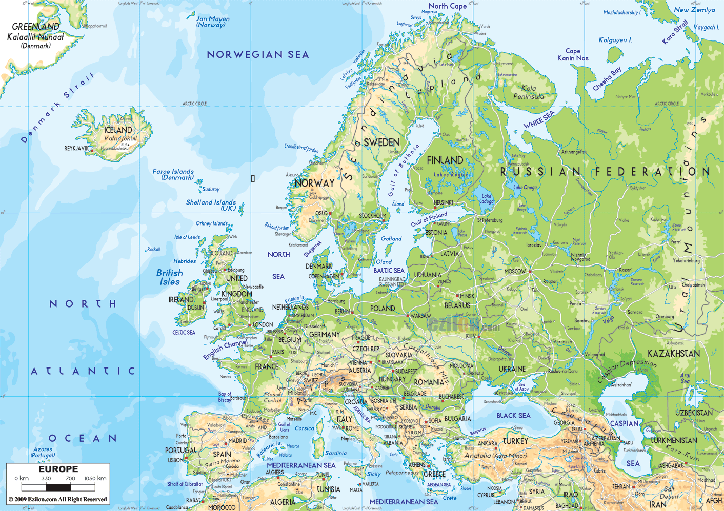 Map of Europe Cities Pictures: Europe Cities Map Pictures