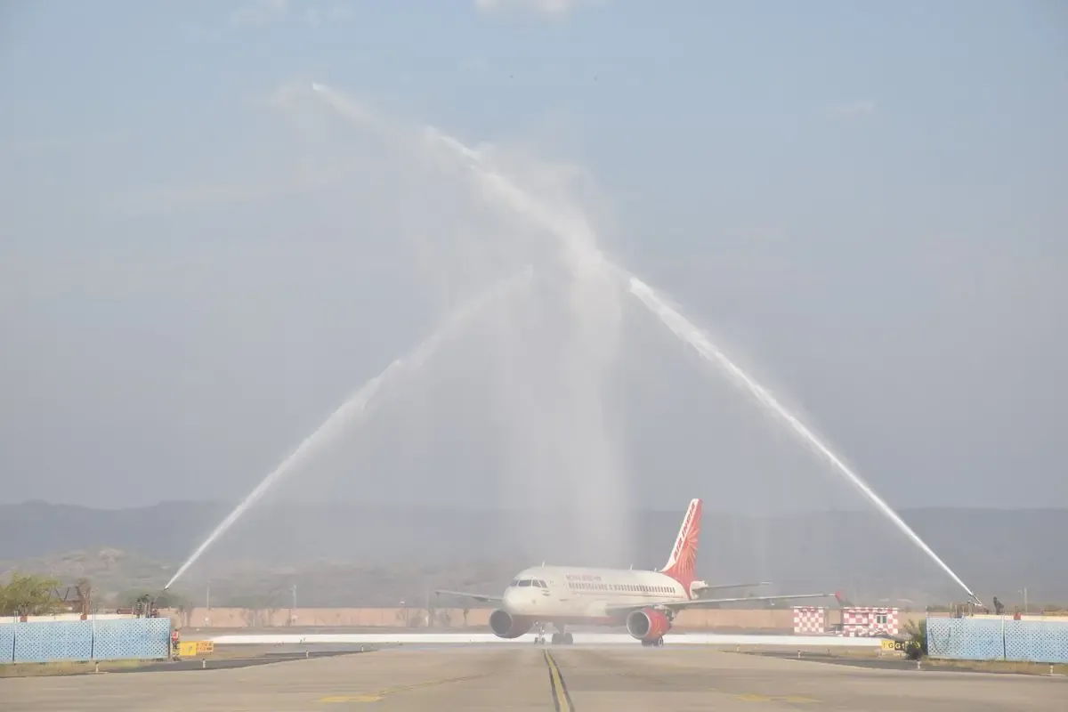 Today marks the start of direct flights from Kolhapur to Tirupati.