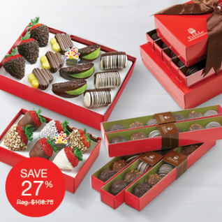 Save 27% on legendary chocolate Dipped Fruit gift boxes with satin ribbon in Mandeville, LA