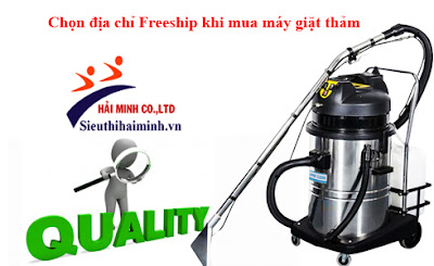 Freeship khi mua máy giặt thảm phun hút tại Hà Nội