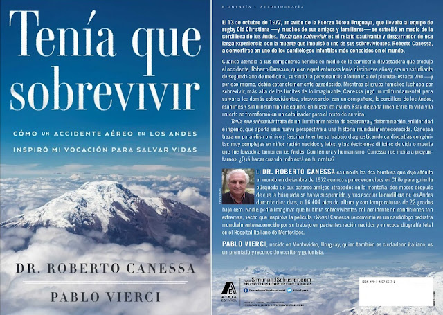 EL Rincón de Yanka: LIBRO TENÍA QUE SOBREVIVIR (EN LOS ANDES) DR. ROBERTO  CANESSA