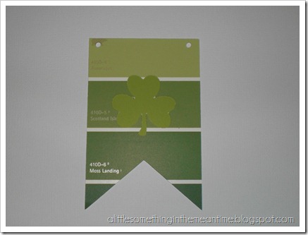 Shamrock Paint Chip Banner Tutorial Step 3