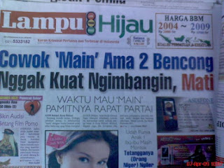 Headline Koran-koran Paling Ancur