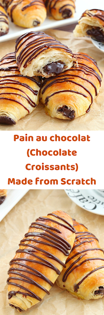 Pain au chocolat (Chocolate Croissants) Made from Scratch