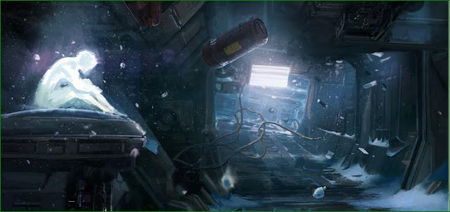 Cortana on the forward unto dawn artwork