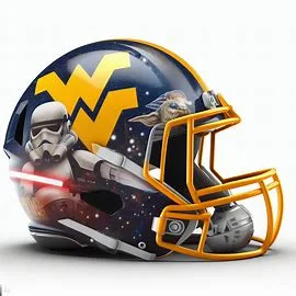 West Virginia Mountaineers Star Wars Concept Helmet