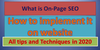 On-page SEO