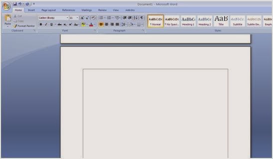 Mengaktifkan Batas Teks Lembar Kerja Text Boundaries Microsoft Office Word 2018 dan 2018