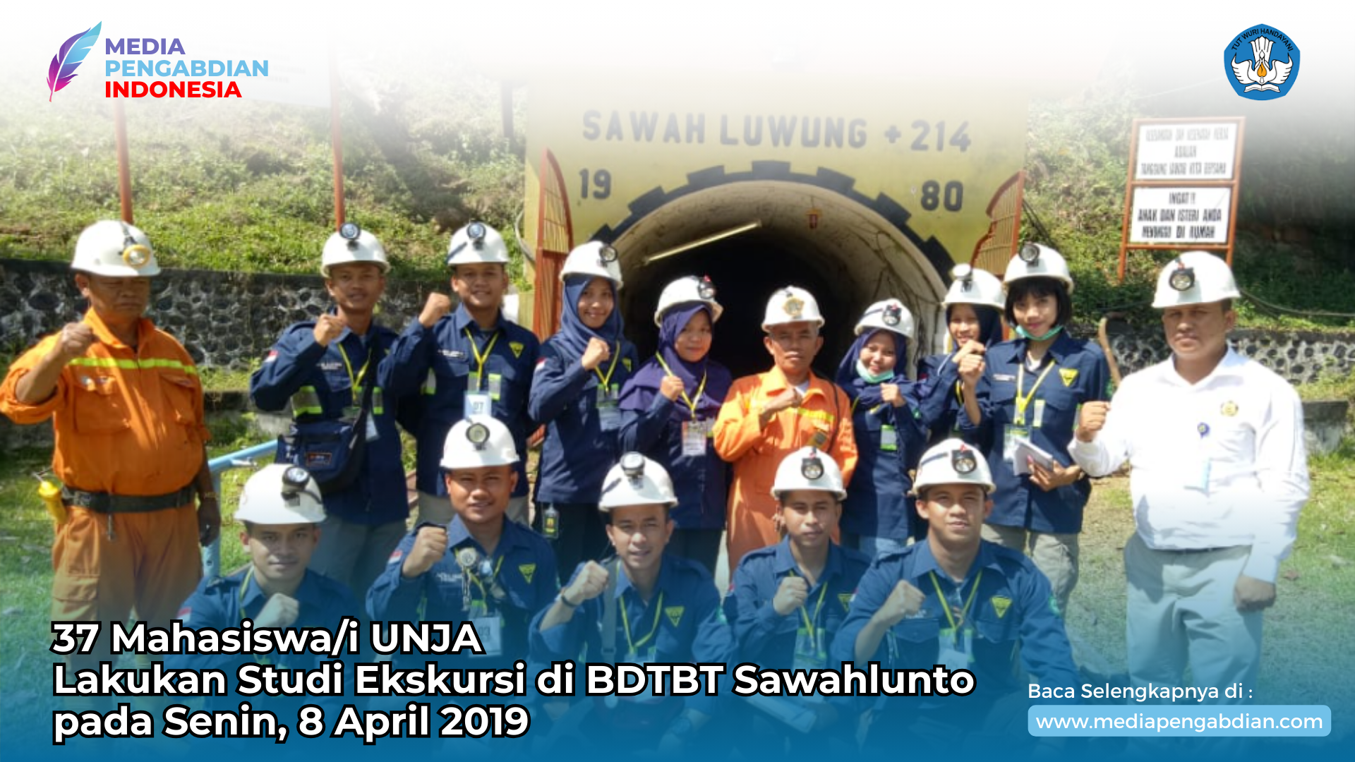 37 Mahasiswa/i UNJA Lakukan Studi Ekskursi Di BDTBT Sawahlunto 8 April 2019