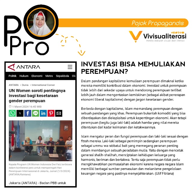 INVESTASI BISA MEMULIAKAN PEREMPUAN?