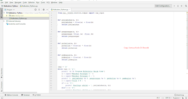 Cara Membuat Kalkulator Python Sederhana Terbaru yang Keren