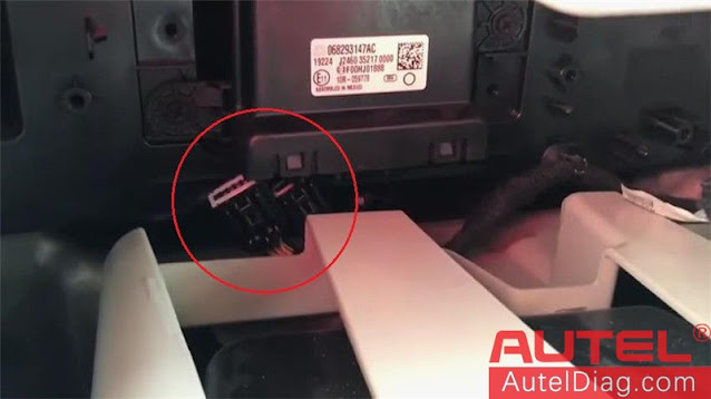 How to use Autel Chrysler 12+8 Adapter 05