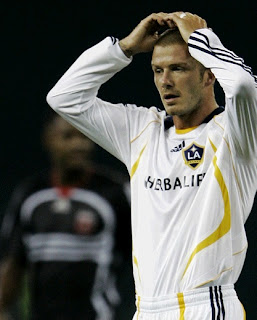 Beckham with the LA Galaxy jersey