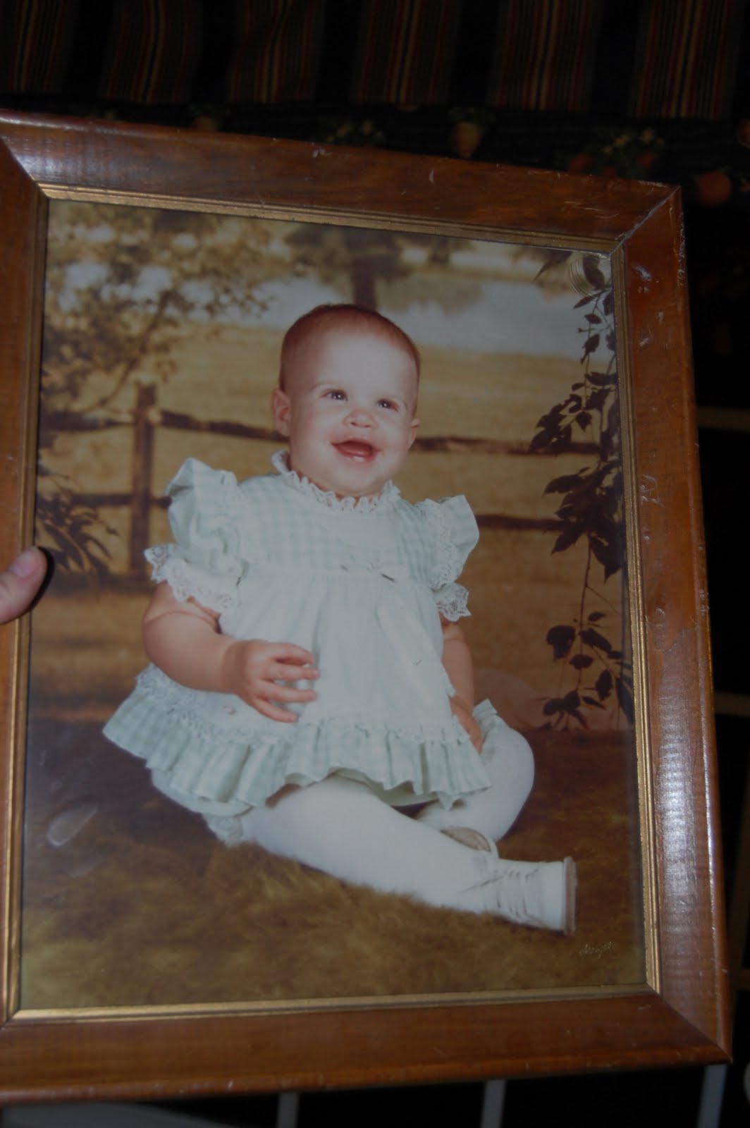 ... your 4 year old help you paint your frame in silver shoes and a dress