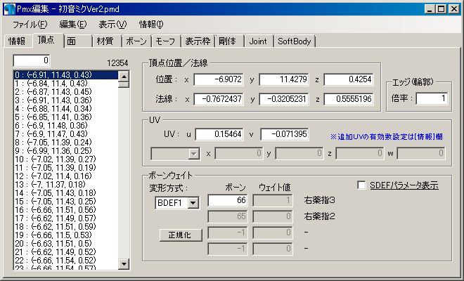 Pc時々趣味 Vol 502 Mmd Pmx Editorの基礎 その1