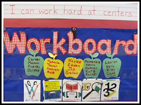 photo of: Workboard Job Assignment Chart with "I Can" Statement 