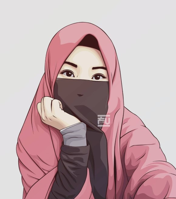  101+ Gambar Kartun Muslimah Berhijab Cantik Menggunakan ...