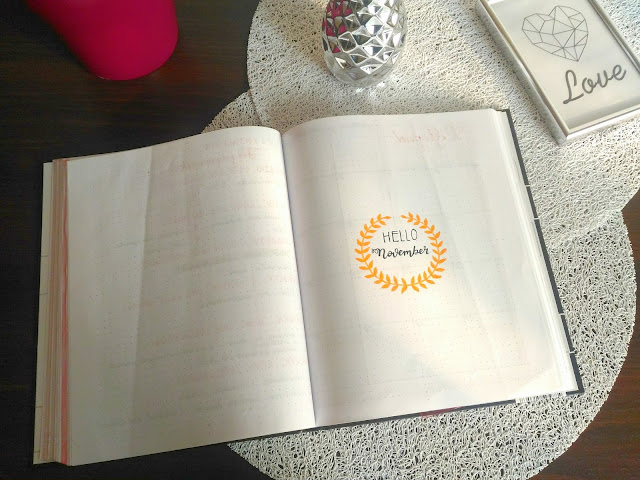 karta miesiąca w Bullet Journal