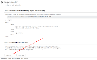 Cara Mendaftar dan Memverifikasi Situs Di Bing Webmaster