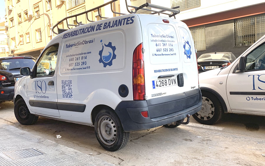 rehabilitación bajantes sin obras Málaga