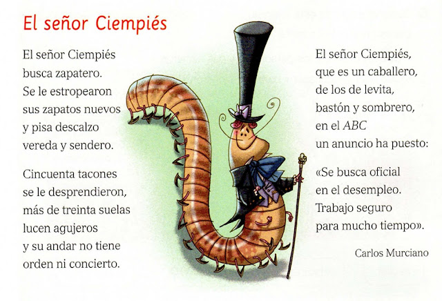 Pas si bêtes - Not only bugs: 2º PRIMARIA: EL SEÑOR CIEMPIÉS.