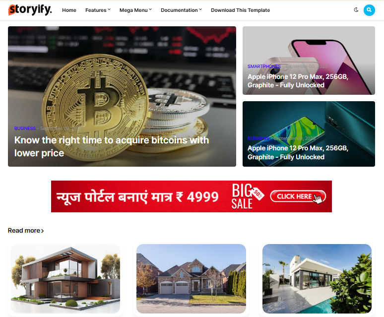 Storyify Responsive Blogger Template