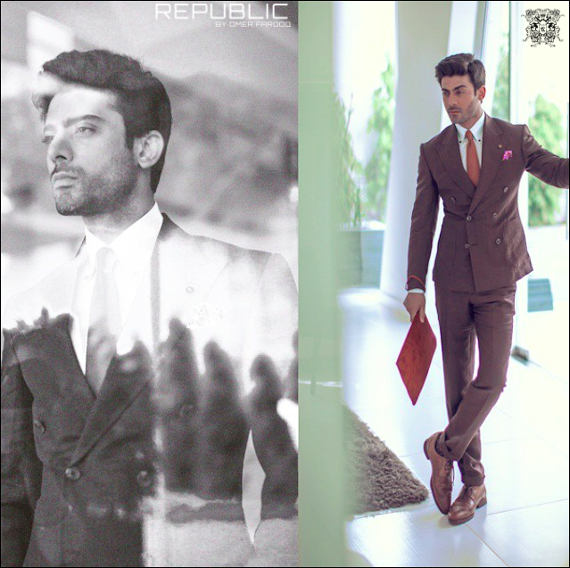 Fawad Khan Photoshoot BTS by Abdullah Haris for Republic of Omar Farooq