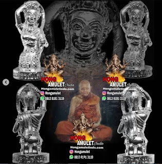 Thailand Amulet Silver Roop Lor Mae Thorani Blessing LP Hong Wat Susantungmon