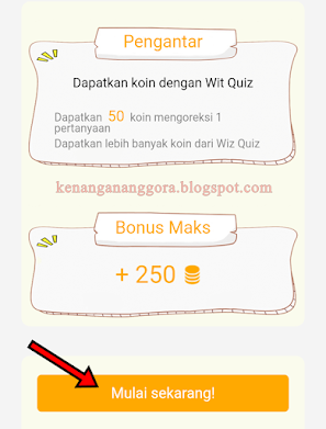 Koin Cashzine dari Misi Kuis