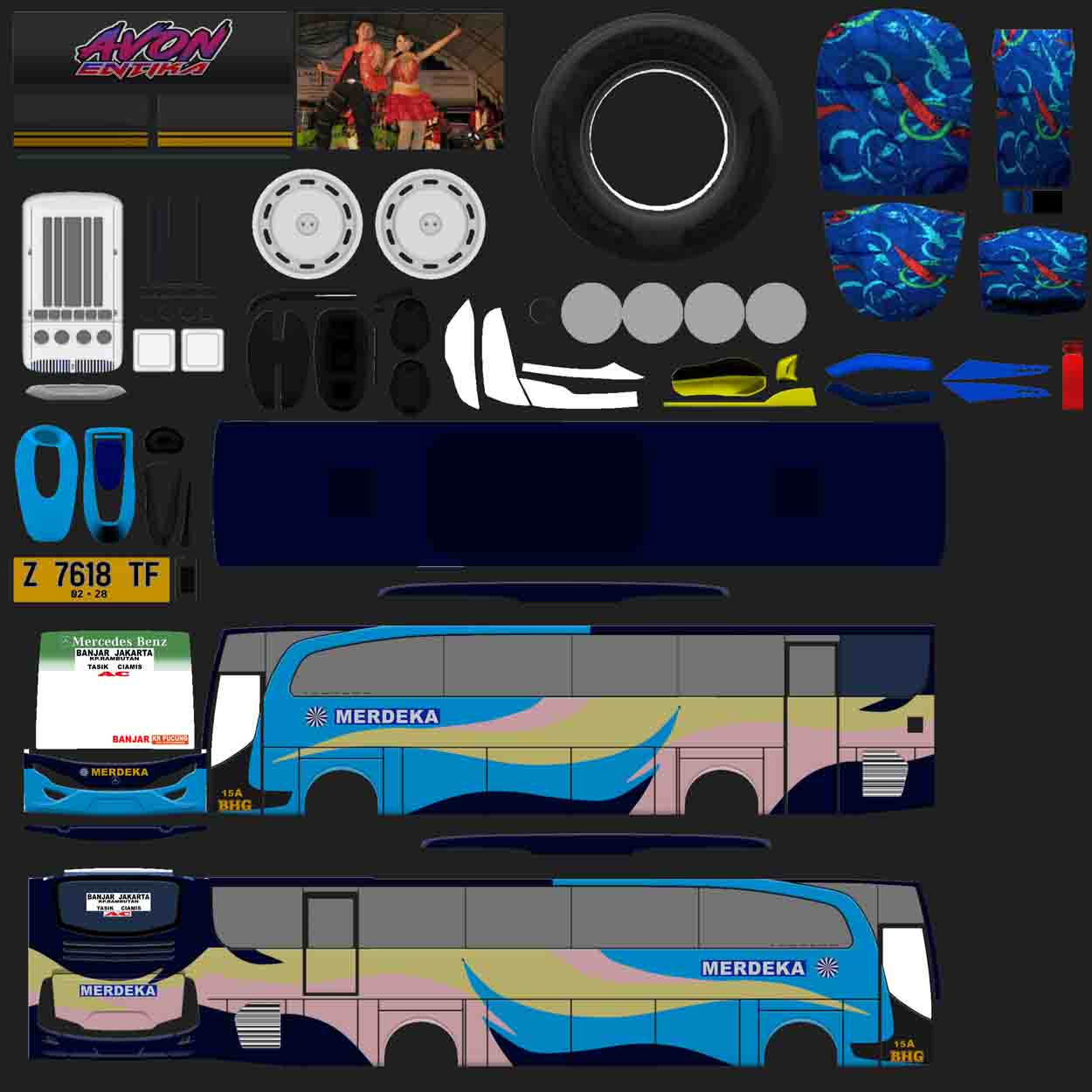 livery bus merdeka