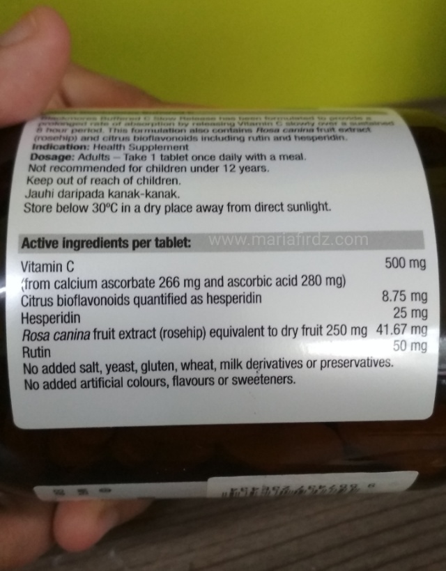 Kesan makan vitamin c, vitamin c untuk cantik, vitamin c yang terbaik, review vitamin c blackmore