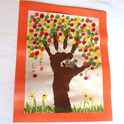 Fall Fingerprint Tree Craft