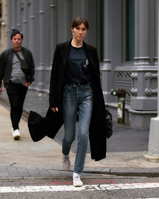 Teddy Quinlivan – Most Beautiful Transgender Women's in a Black Coat Street Style