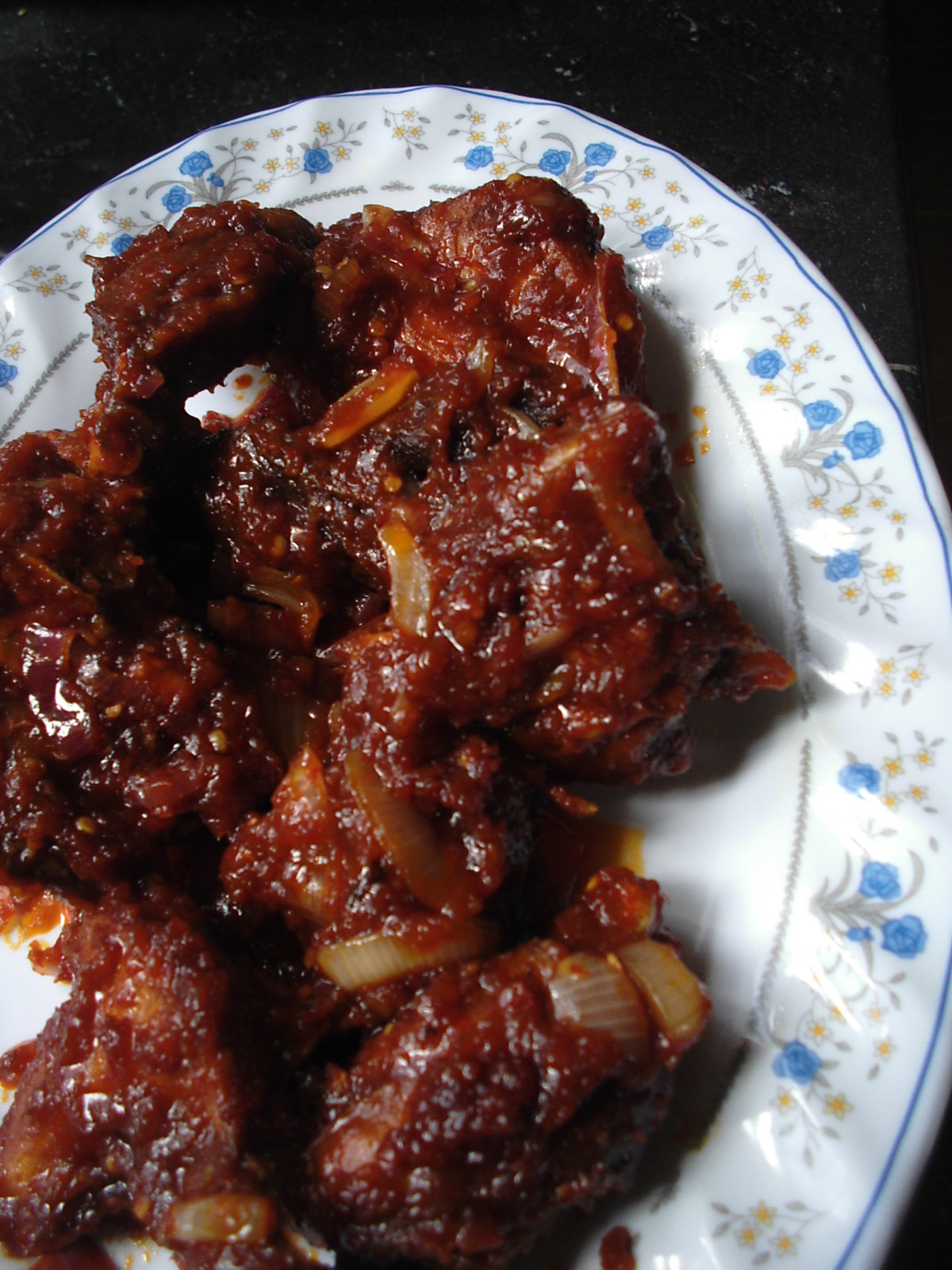Ayam Kampung Goreng Masak Merah Masam Manis
