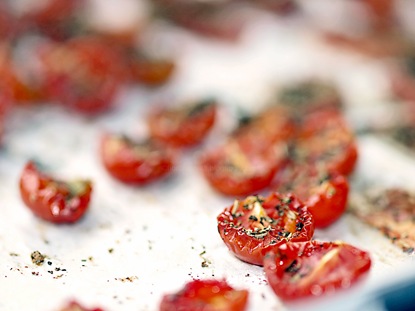 Ciliegini confit al forno