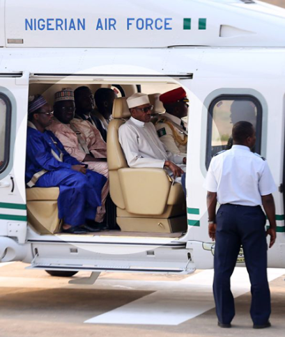 President Buhari Departs For UAE (Photos)