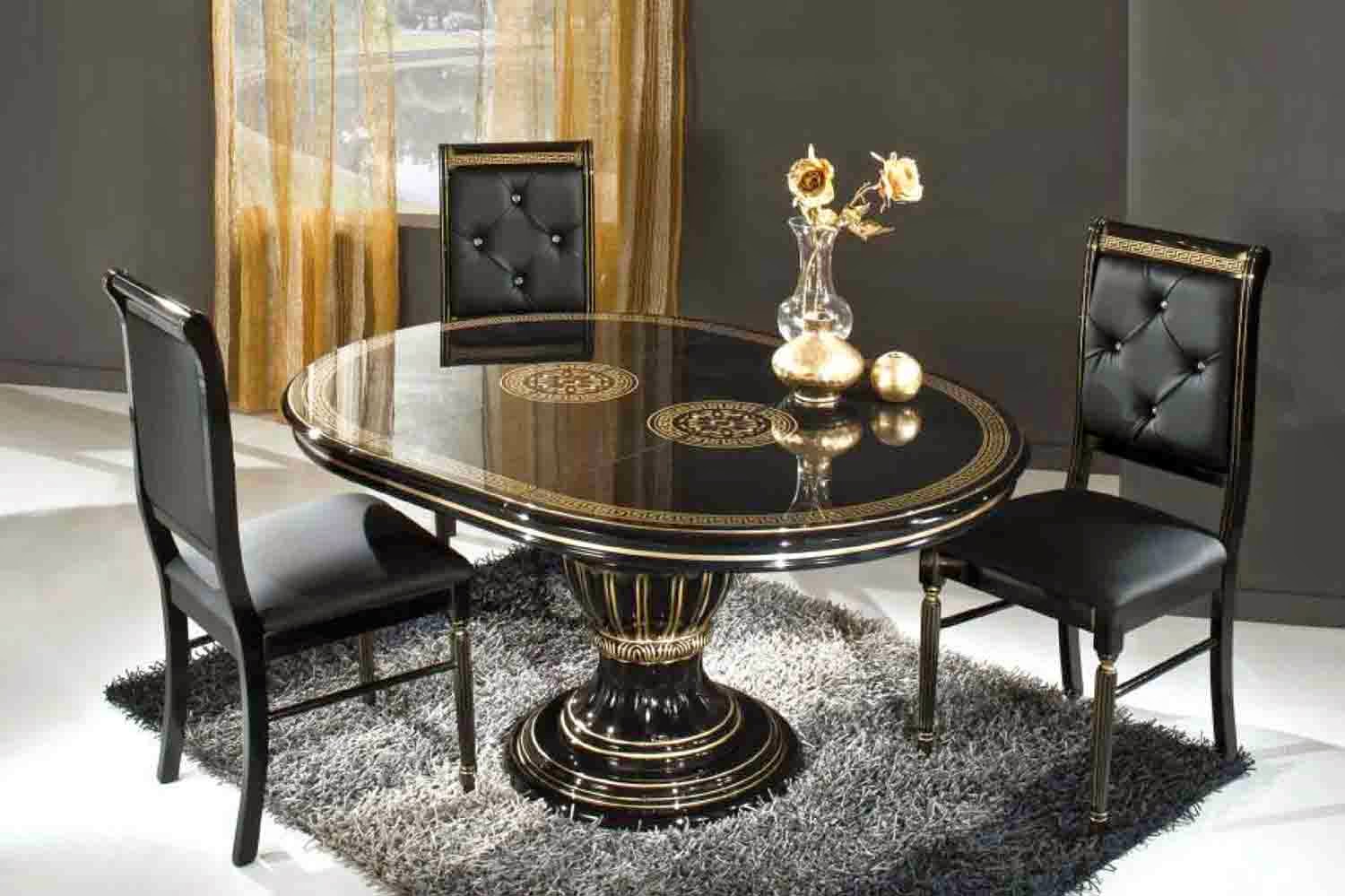 black dining room furniture