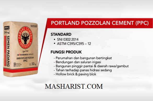 Portland Pozzolan Cement (PPC) According to ASTM C595/595M-12 and SNI 15-0302-2004