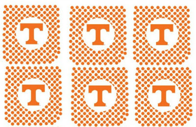 Free Printable University of Tennessee Cupcake Toppers